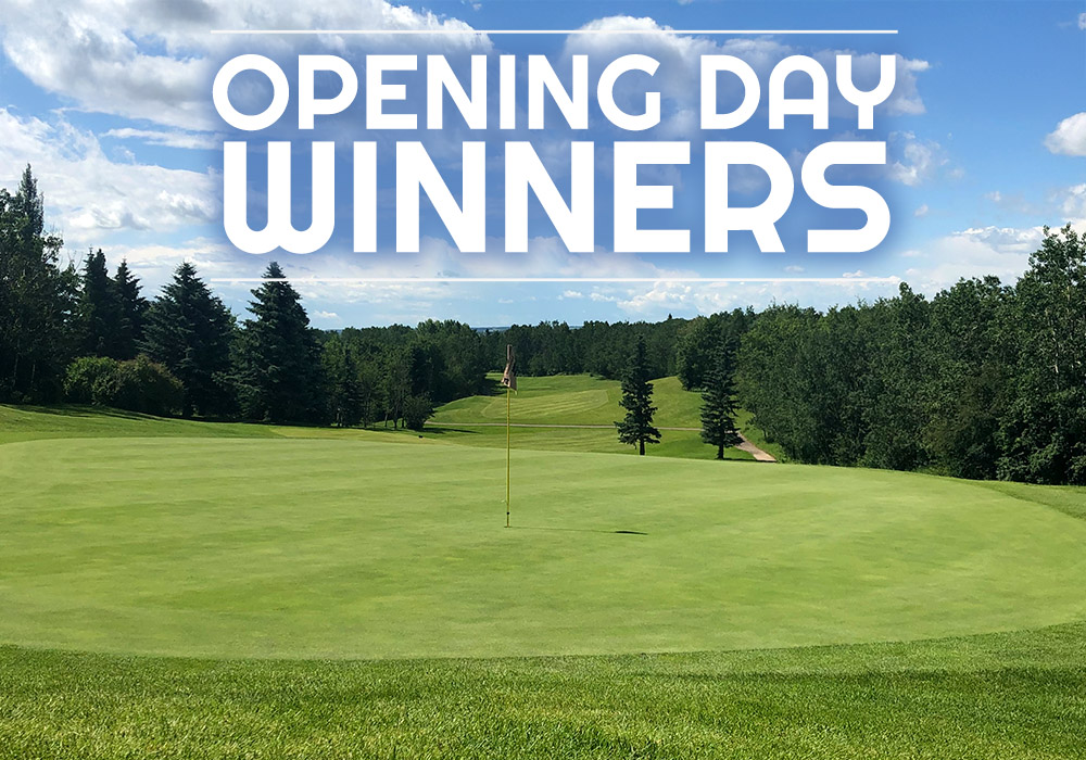 Opening Day Winners - Innisfail Golf Club - Alberta