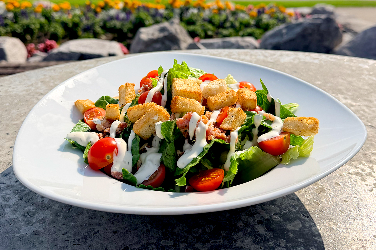 September-Salad-of-the-Month-Divots-Innisfail-Golf-Club BLT Salad - September Salad of the Month - Divots Restaurant - Innisfail Golf Club - Alberta
