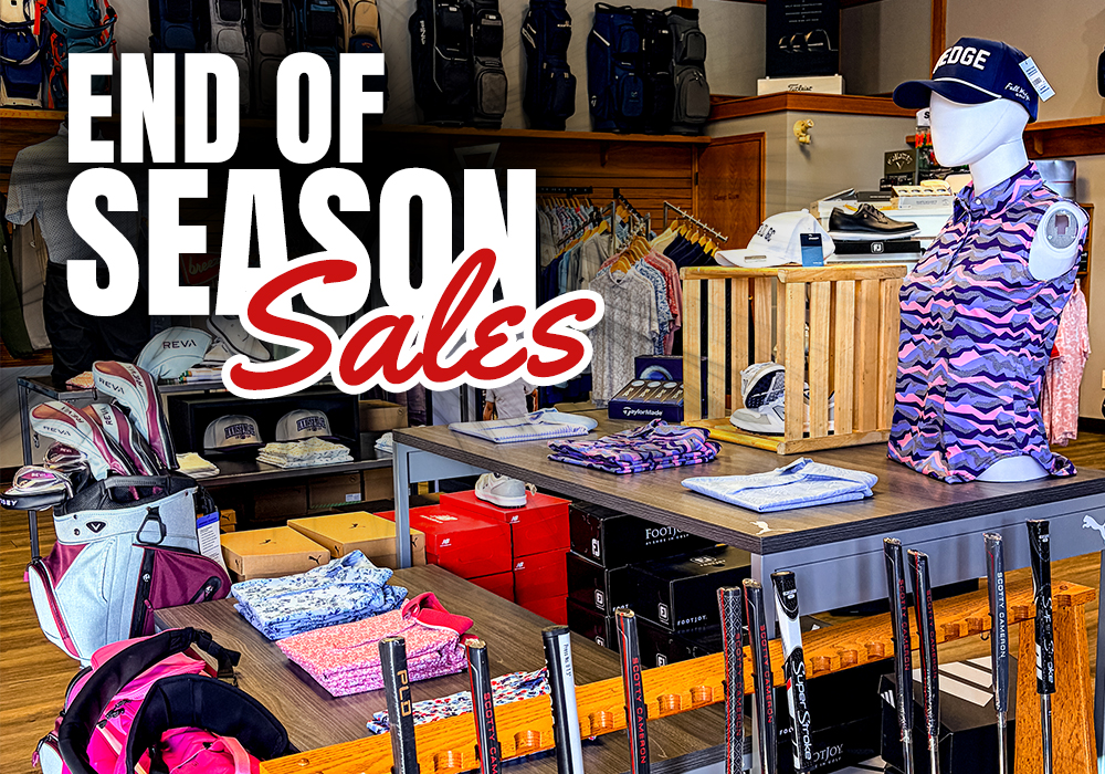 End of Season Pro Shop Sale - Innisfail Golf Club - Alberta